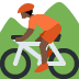 🚵🏿 person mountain biking: dark skin tone display on Twitter